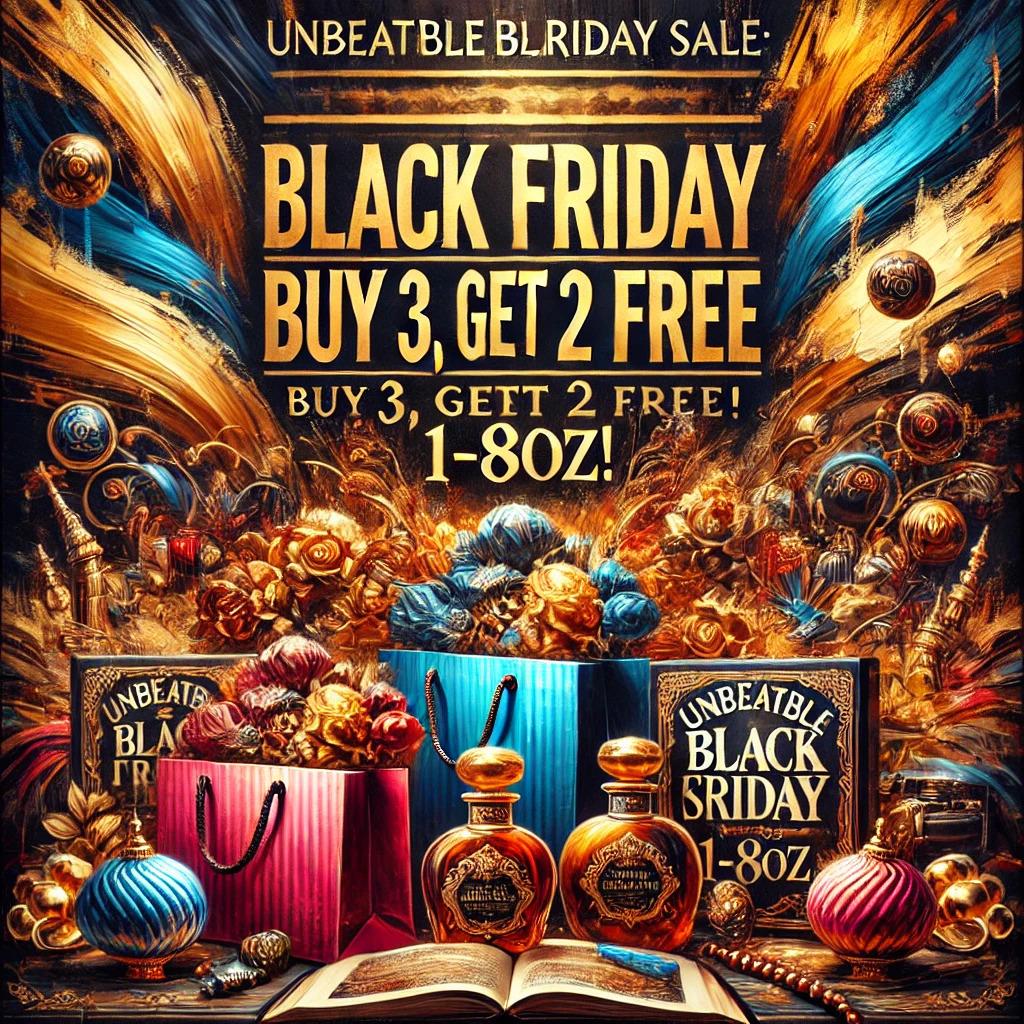 Unbeatable Black Friday Sale: Buy 3, Get 2 for FREE at 1-8oz!