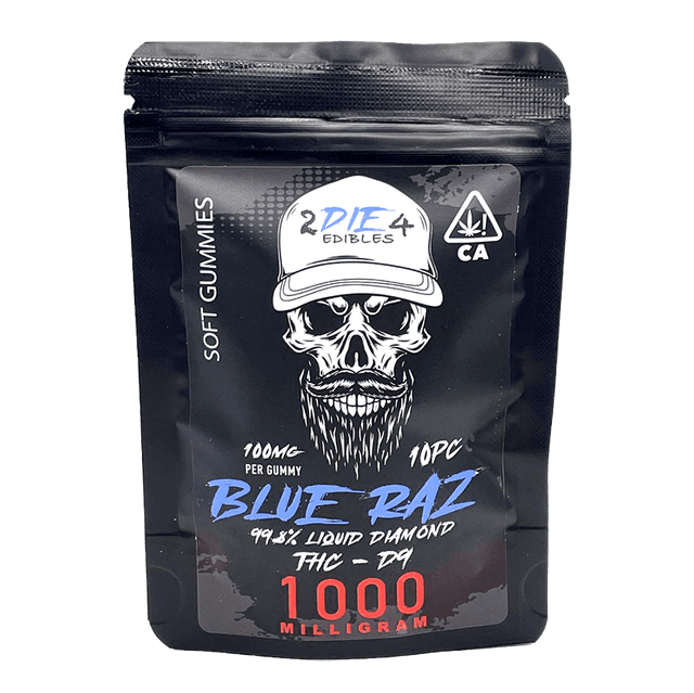 buy 2die4 blue razz edibles online