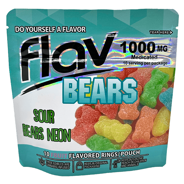buy flav sour bears neon cannabis edibles online
