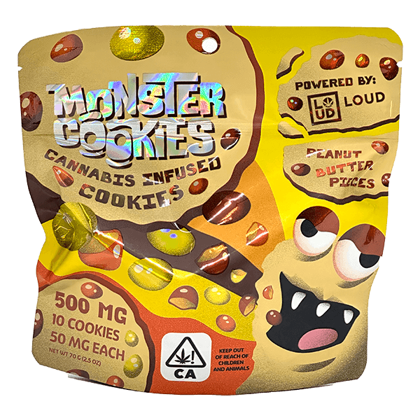 buy monster cookies peanut butter pieces cannabis edibles online