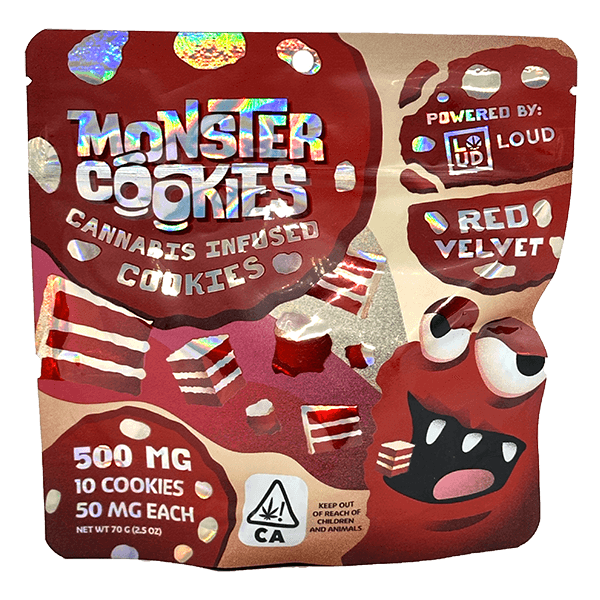 buy monster cookies red velvet cannabis edibles online