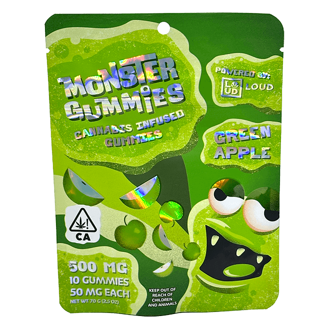 buy monster gummies green apple cannabis edibles online