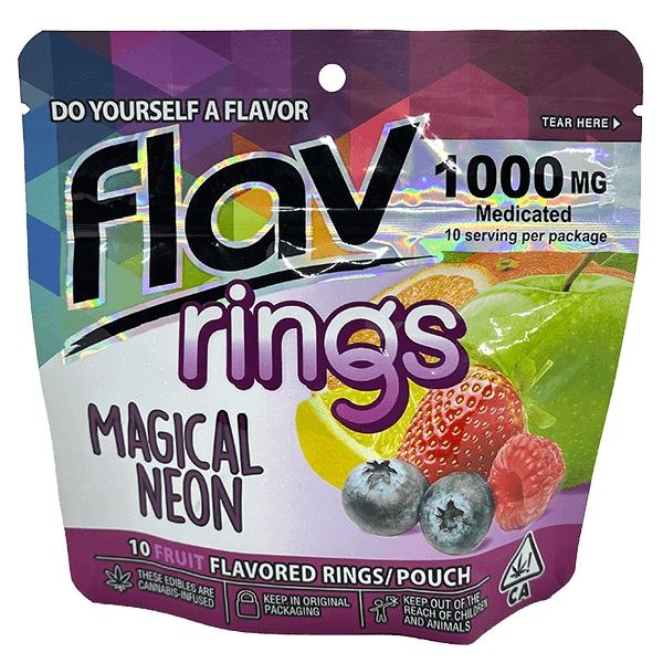 buy flav magical neon rings cannabis edibles online
